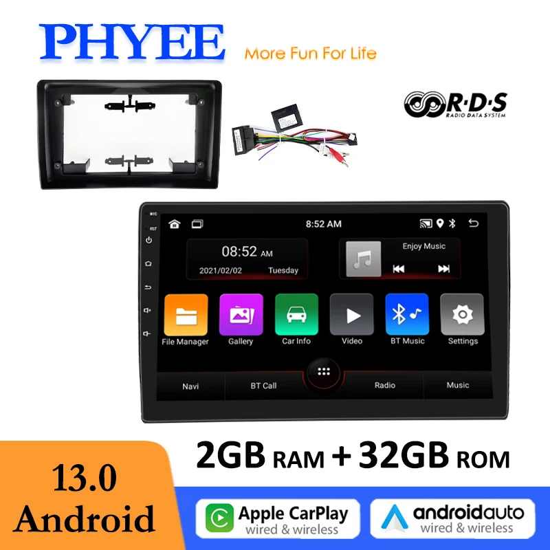 

9" Android Car Radio GPS, CarPlay, Android Auto, Bluetooth, USB WiFi RDS Multimedia Player for Opel Astra H, Corsa D, Antara