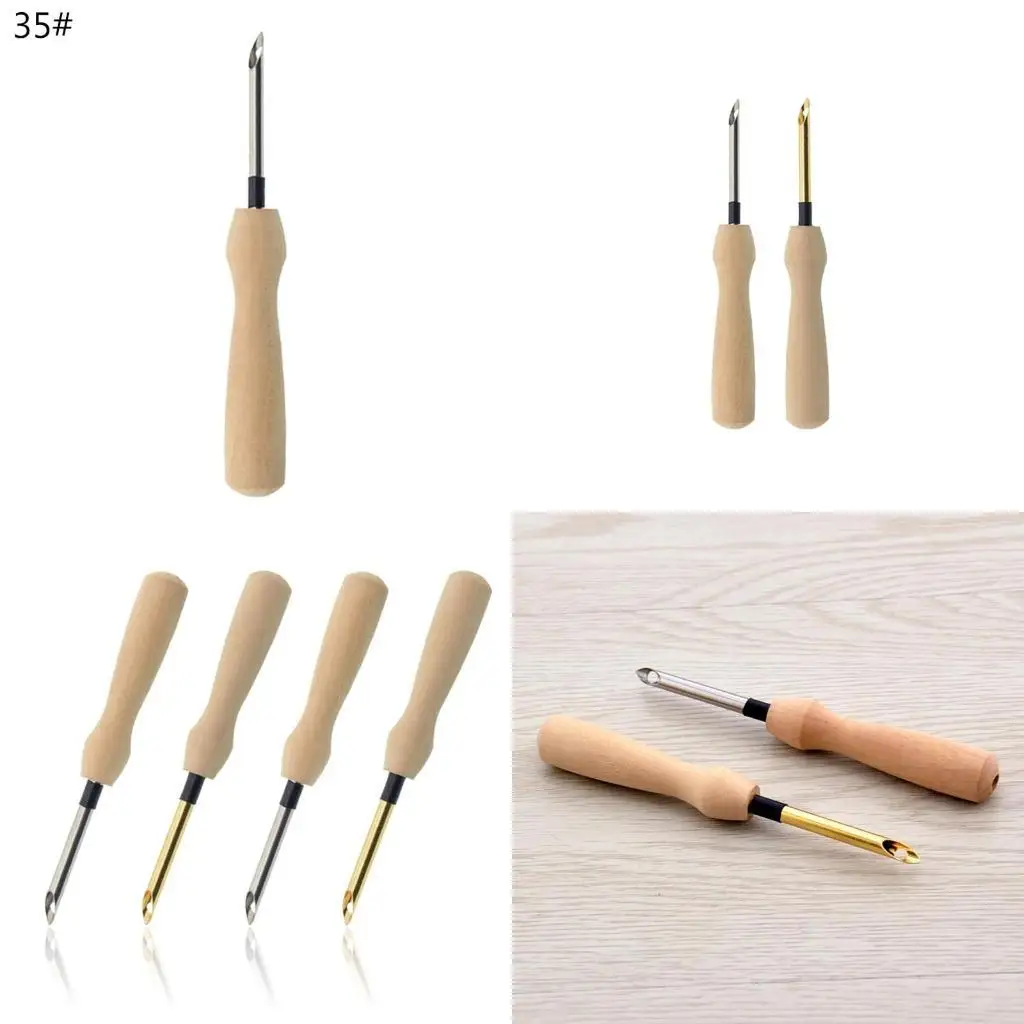

E8BD Needle Knitting Embroidery Pen Handmade Needle Threaders Weaving Tools