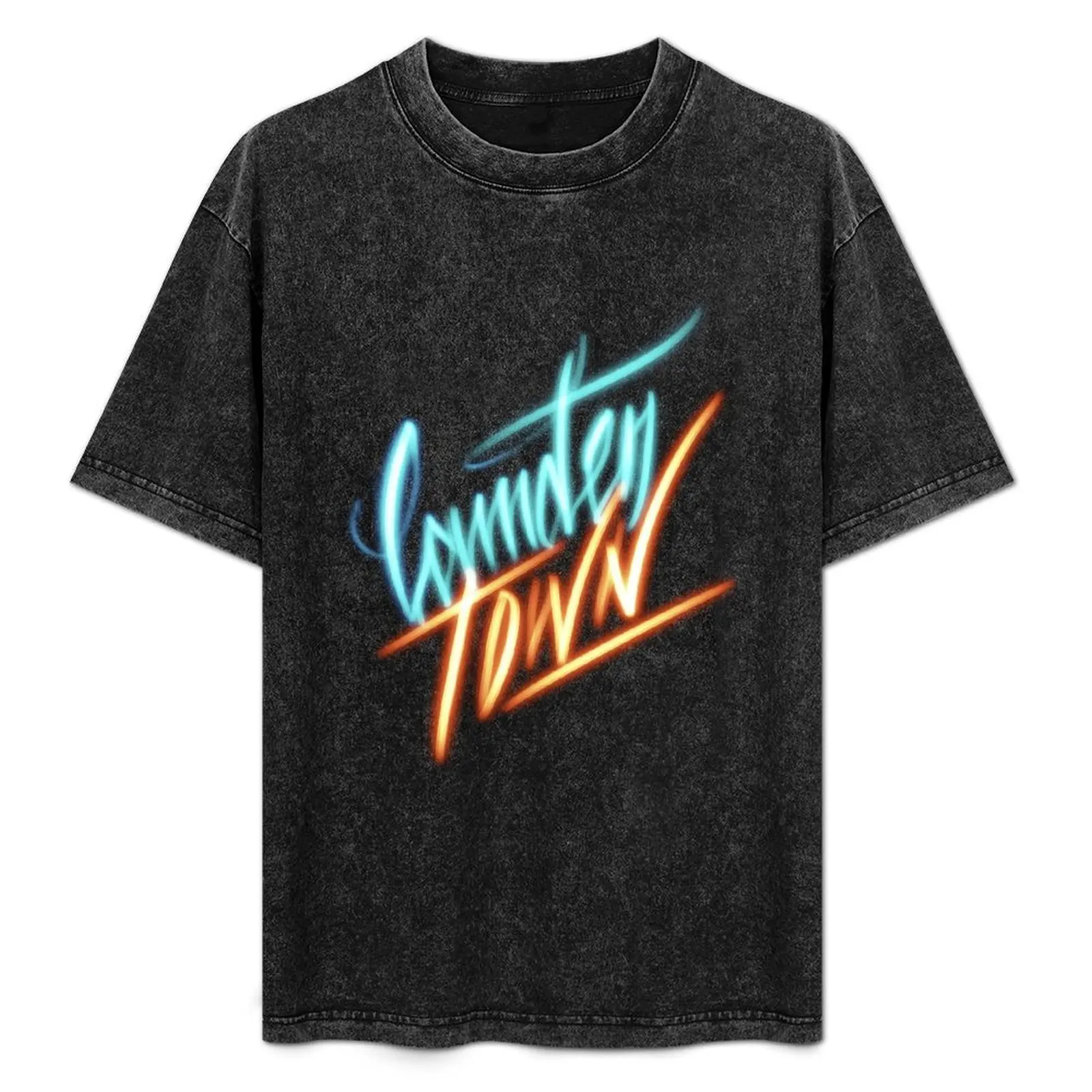 

Camden Town - Light Calligraphy T-Shirt Soft Casual Short Sleeve Cotton Tee