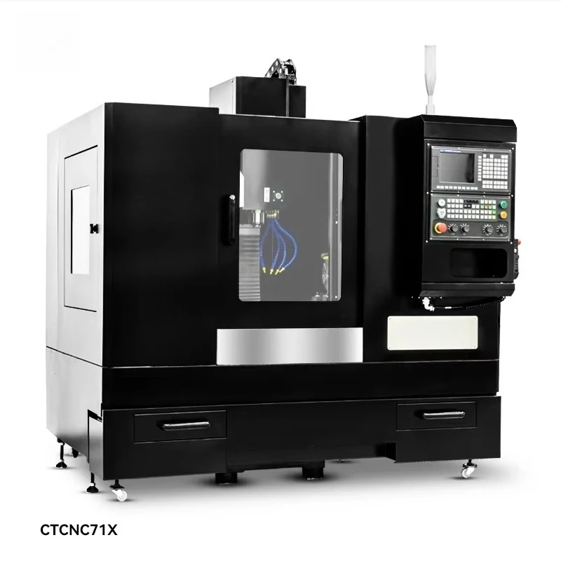 Ctcnc71X عمودي أربعة محاور مركز الثقيلة جديد GSK نظام التحكم باستخدام الحاسب الآلي الحفر طحن نظام عدد واسع الخيزران قبعة سكين