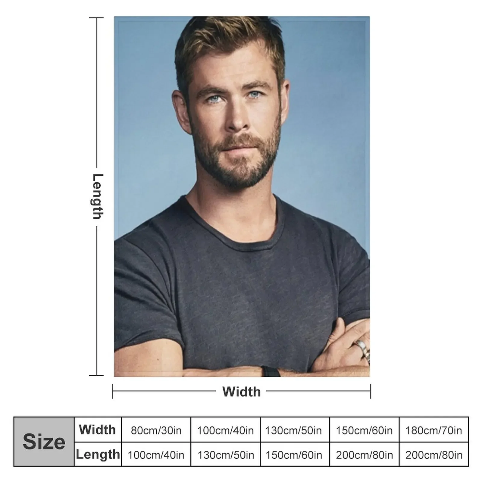 chris hemsworth Throw Blanket halloween Giant Sofa Blankets