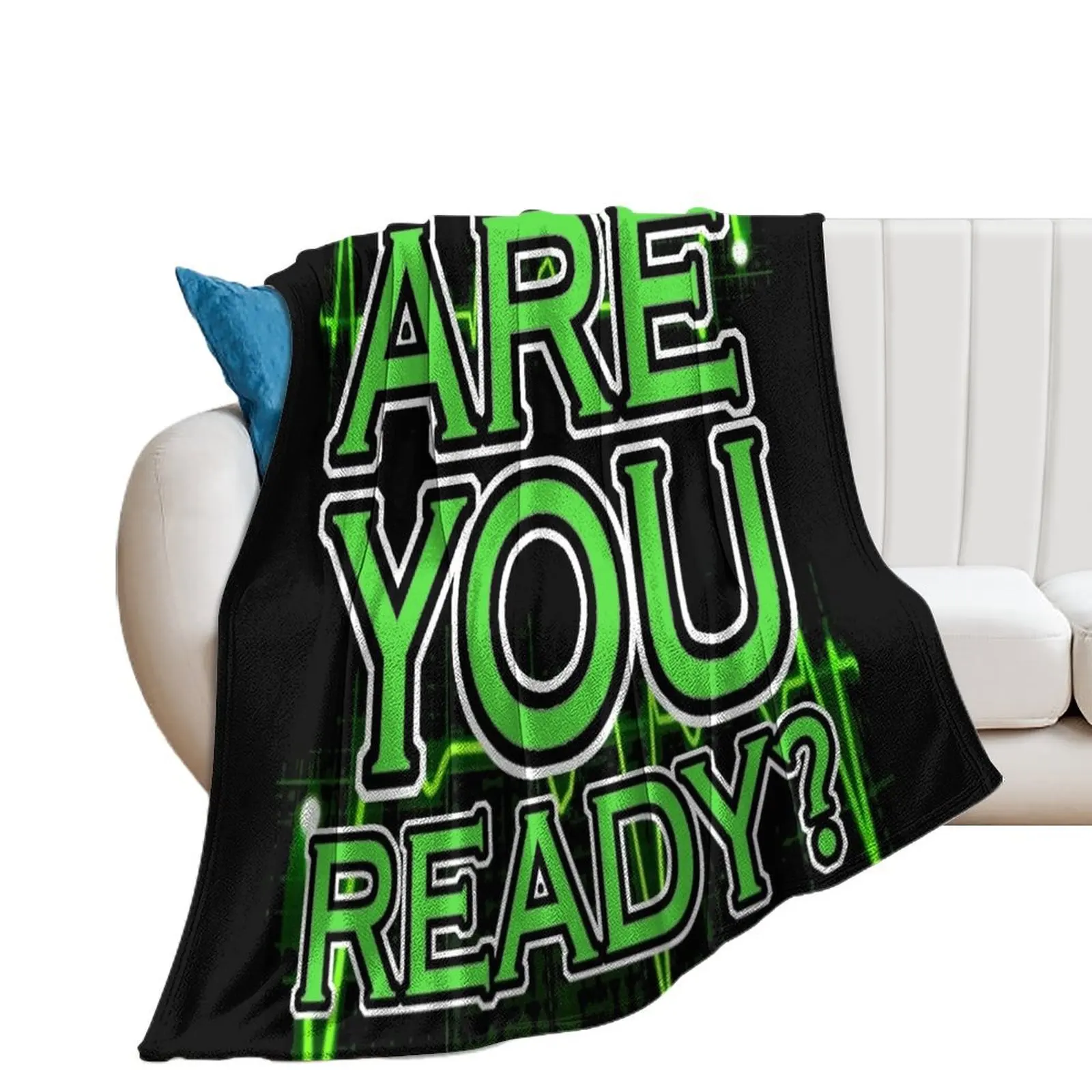 

Are you ready Throw Blanket Picnic Moving Blankets