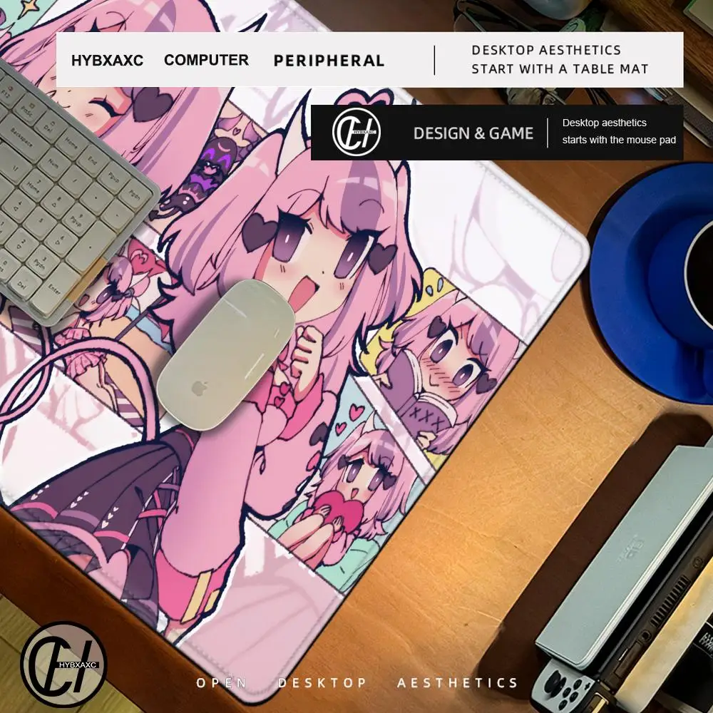 Ironmouse Vtuber Anime Large Mouse Pad PlayMat Office Mousepad Game Creative Desk Gaming Mat