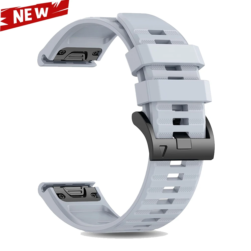 QuickFit 22 26 mm Silikon-Uhrenarmband für Garmin Fenix 6 6X 7 7X 5 5X Plus Epix Pro Enduro 3 Forerunner 970 965 Fenix8 Sportarmband
