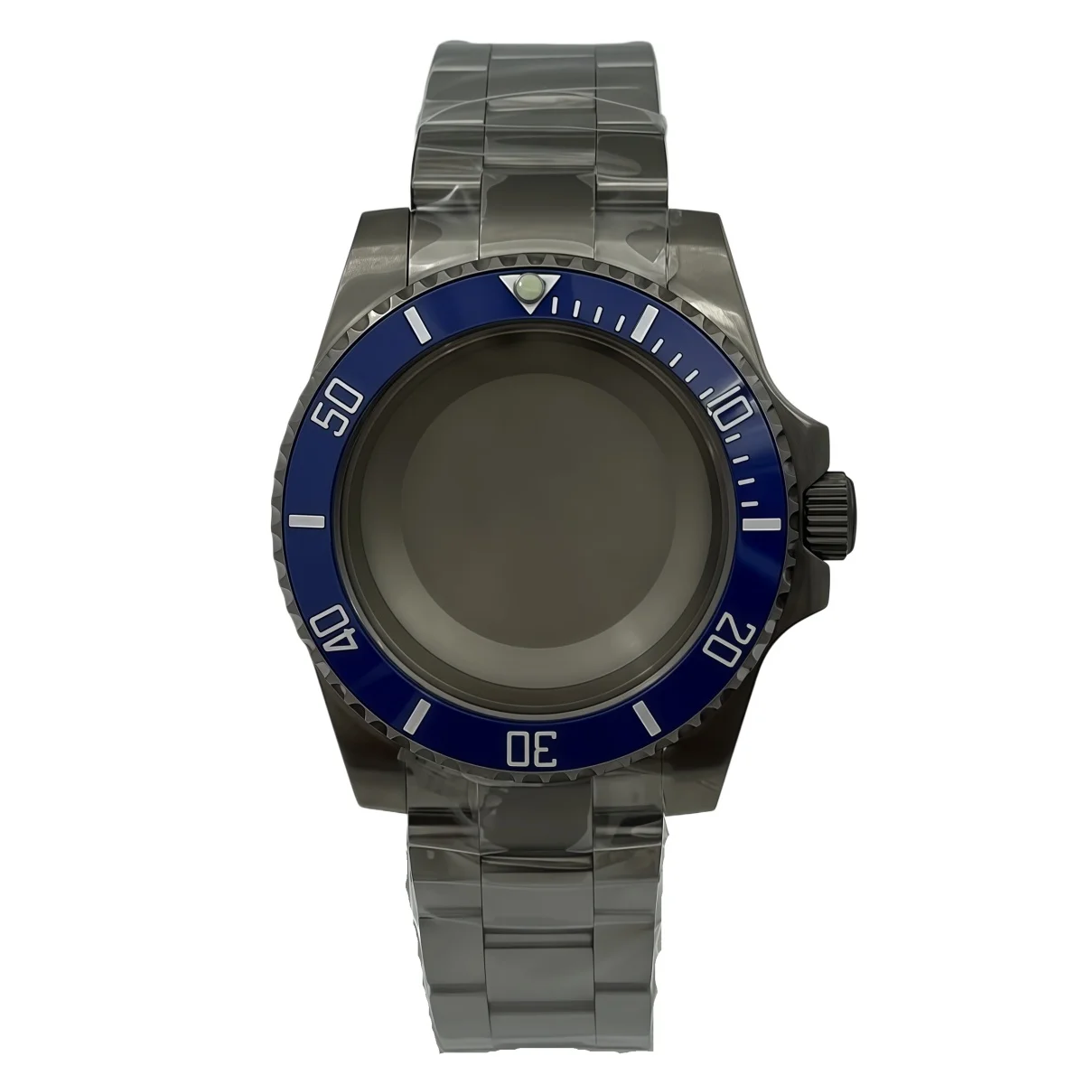 40MM Titanium Alloy Watch Case With Matching Strap Sapphire Crystal Fit NH34 NH35 PT5000 Movement Sports Watch Mod Repair Parts