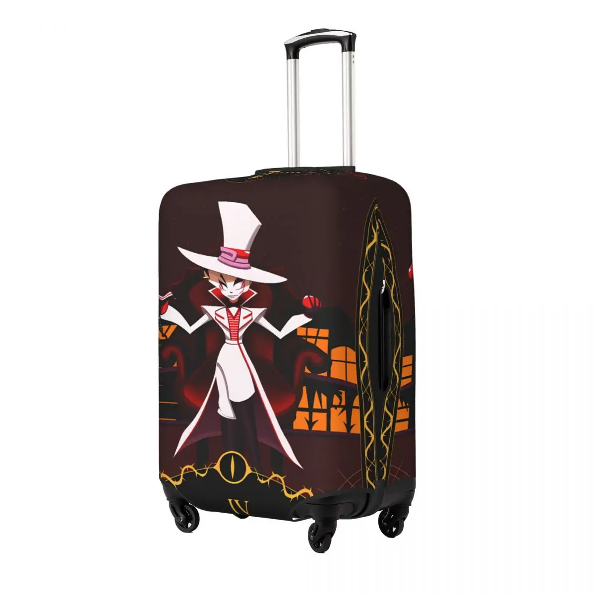 Hazbin Hotels Suitcase Cover Travel Holiday Practical Luggage Supplies Protection
