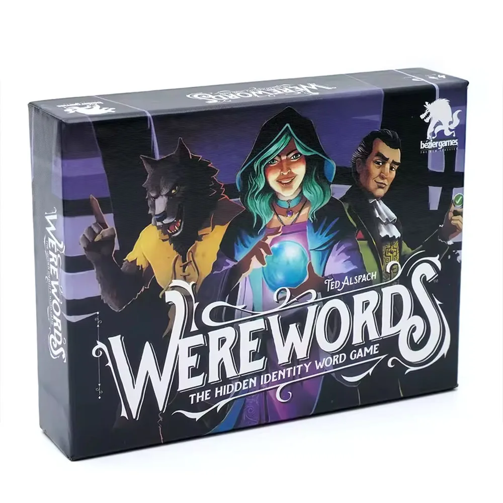لعبة لوحة Werewords ممتعة للعائلات، خصم اجتماعي رائع للعائلات، لعبة حفلات للعبة الكلمات