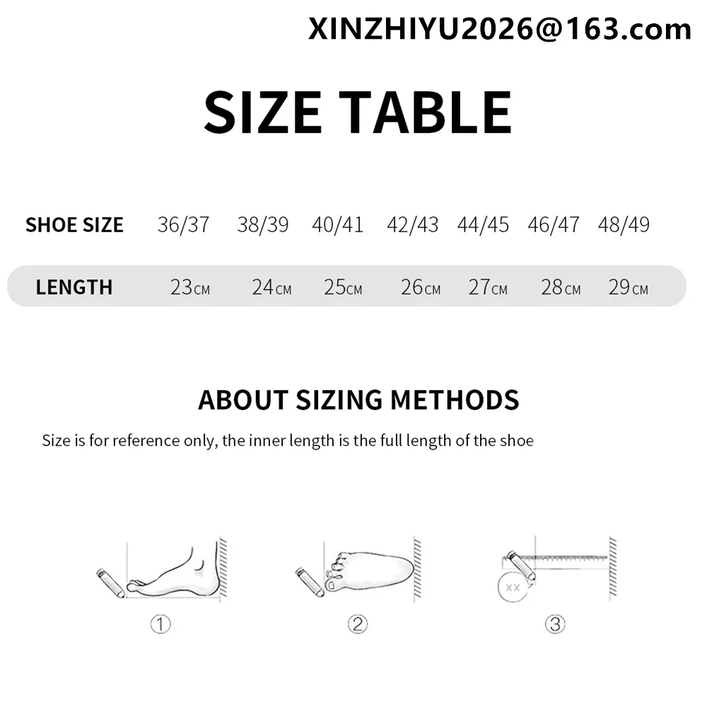 Water Shoes — size and design detail 1