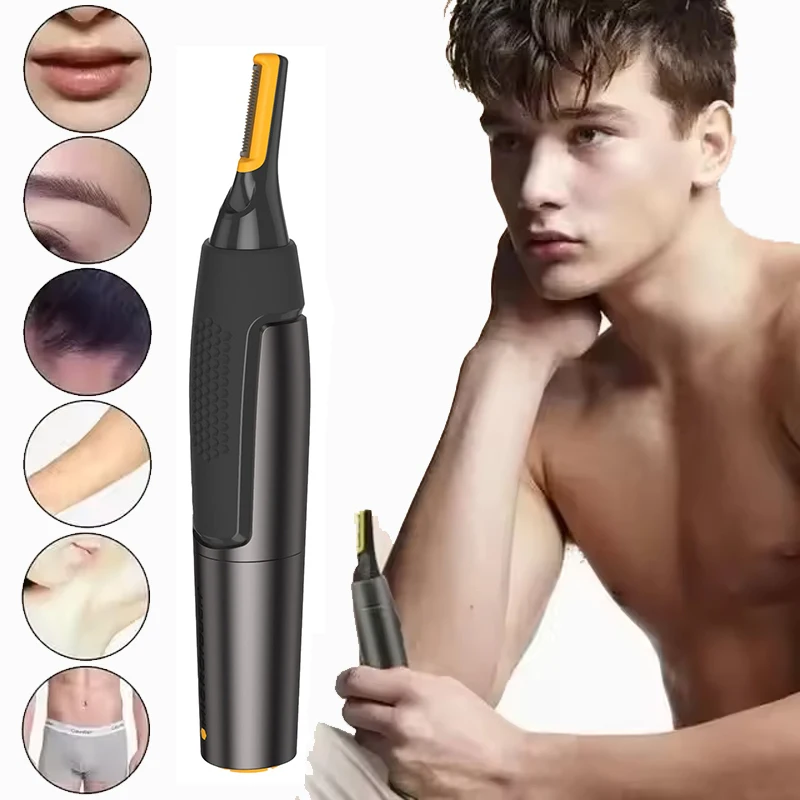 Professional Electric Home Use Back Shavers for Men the Back Hair Foldable Shaver for Men With Safety