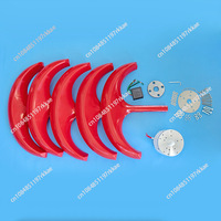 400W 5 Blades 12V24V Low Wind Speed Start Vertical Wind Turbines Generator MPPT Controller Silence Windmill LED Charge Indicator
