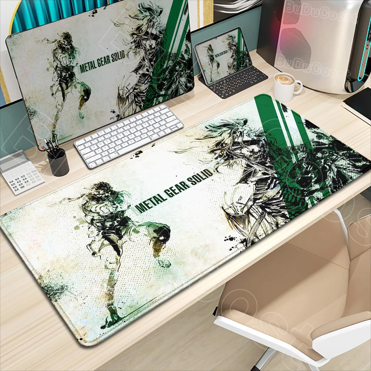 Metal Gear Solid Mouse Pad E-sports Game Non-slip Mousepad Large Laptop Gaming PC Lock Edge Thickened Computer Keyboard Desk Mat