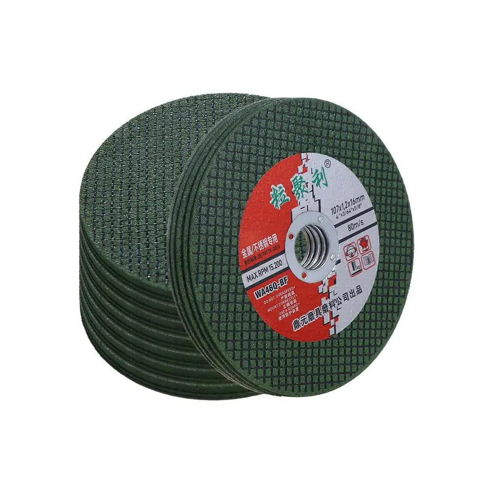 

5Pcs 4Inch Metal Cutting Disc No Burring Resin Cutting Blade Grinding Fast Cut Off Wheel Discs Angle Grinder