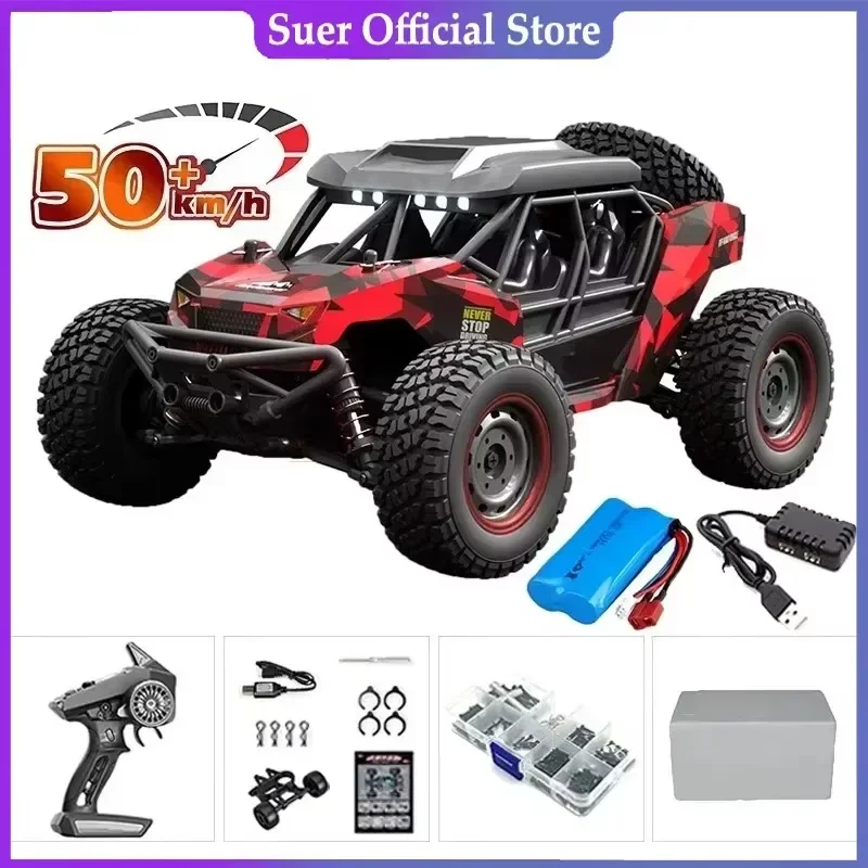 16106 1:16，50 KM/H4wd, LED Headlights Off-road Kids High Speed Drifting Monster Truck Vs Wltoys 144001 Toys