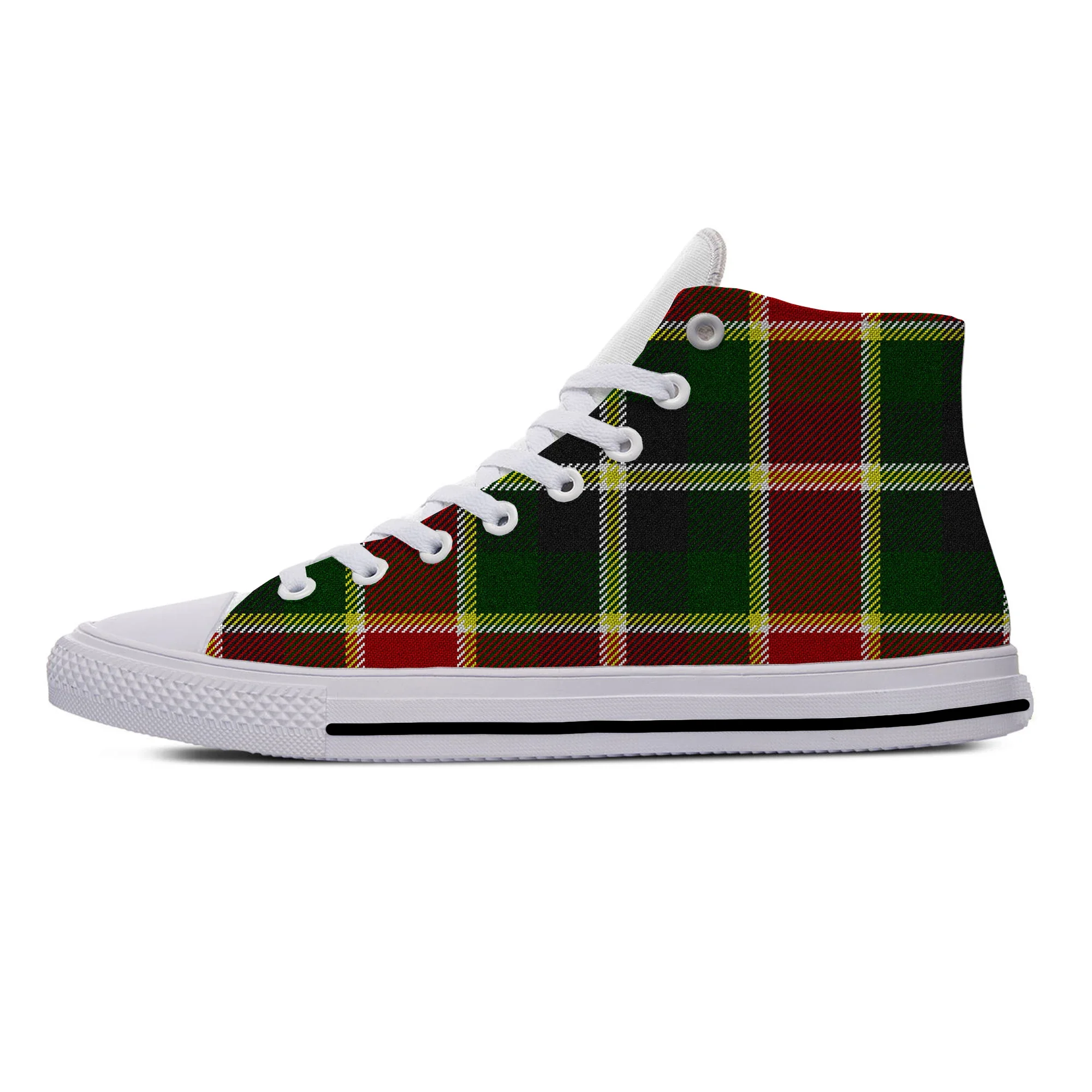 Zomer De Farrell Clan Van Ierland Tartan Mode Casual Schoenen Hoge Top Lichtgewicht Board Schoenen Ademende Dames Sneakers