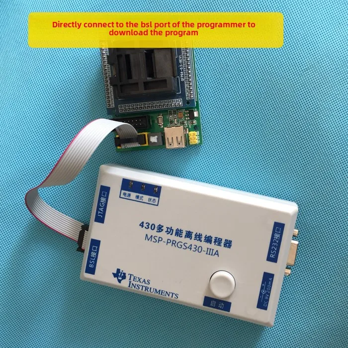 MSP430 Emulator Burner Block FET430UIF Microcontroller Programmer TQPF64 Programmer Adapter Block