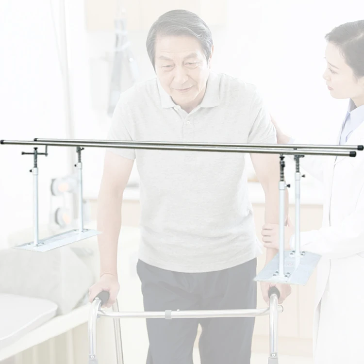 معدات إعادة تأهيل المشي في المستشفى الطبية قضبان متوازية للعلاج الطبيعي
