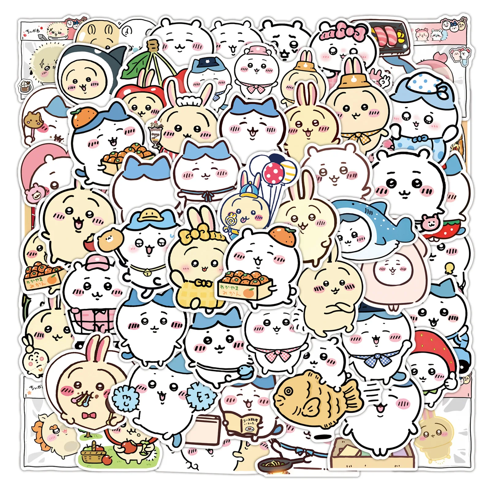 10/30/50PCS Kawaii Chiikawa Stickers Leuke Cartoon Dier Decals Decoratie DIY Skateboard Koffer Telefoon Plakboek laptop Speelgoed