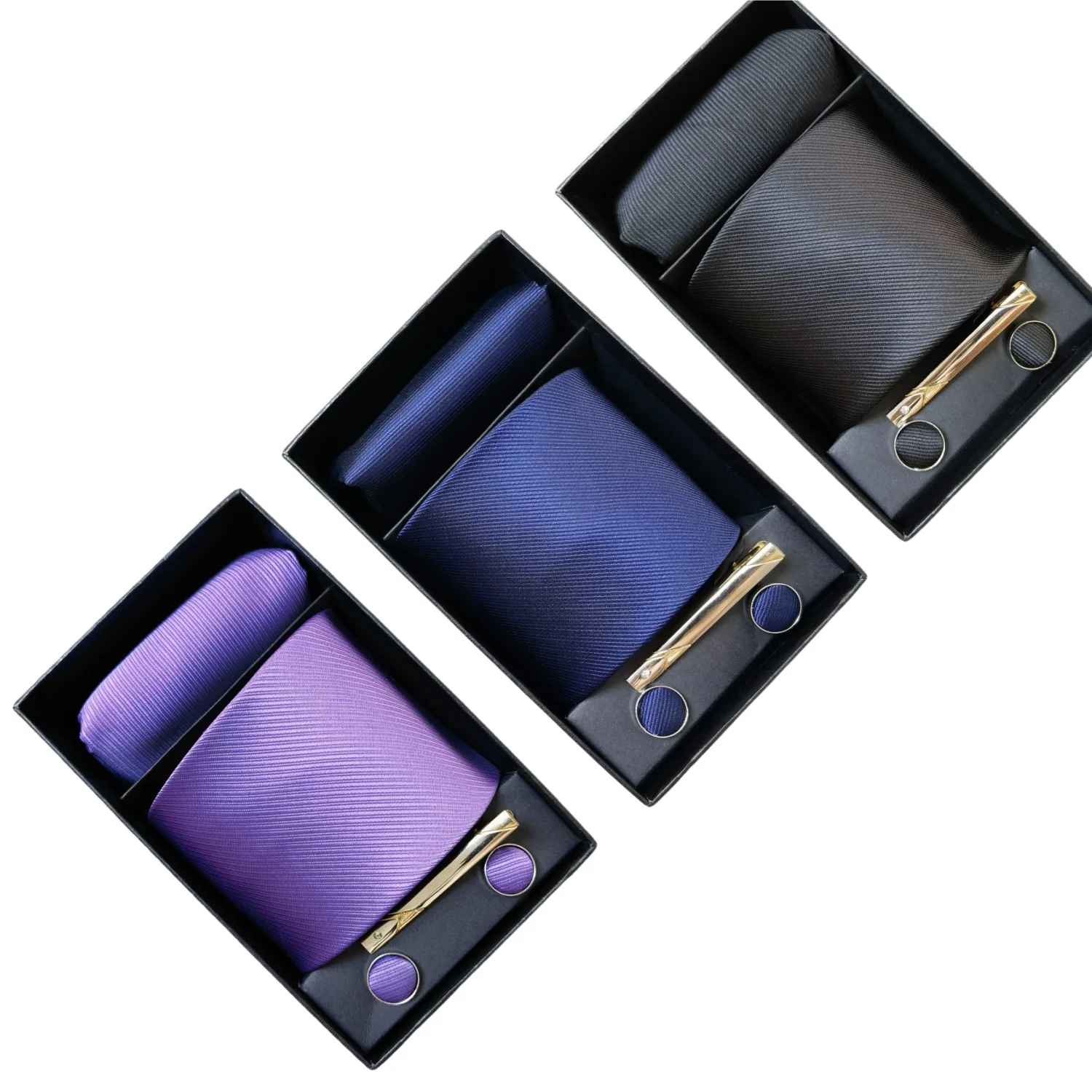 

Галстук, модный бренд, однотонный галстук ручной работы, носовой платок, запонки, набор с коробкой для мужчин, галстуки, костюм, рубашки, аксессуары, подарки