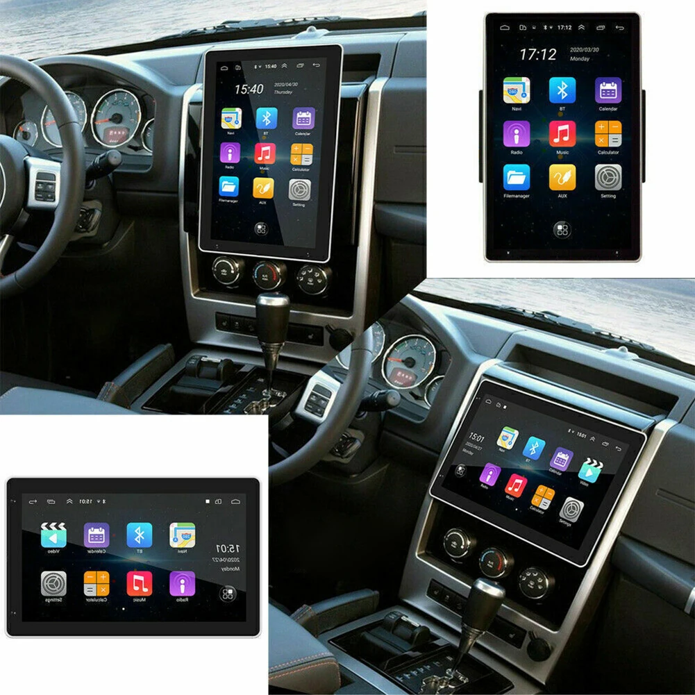 Double DIN Rotatable 10inch Car Stereo Radio Touch Screen GPS Wifi 32GB Android 13