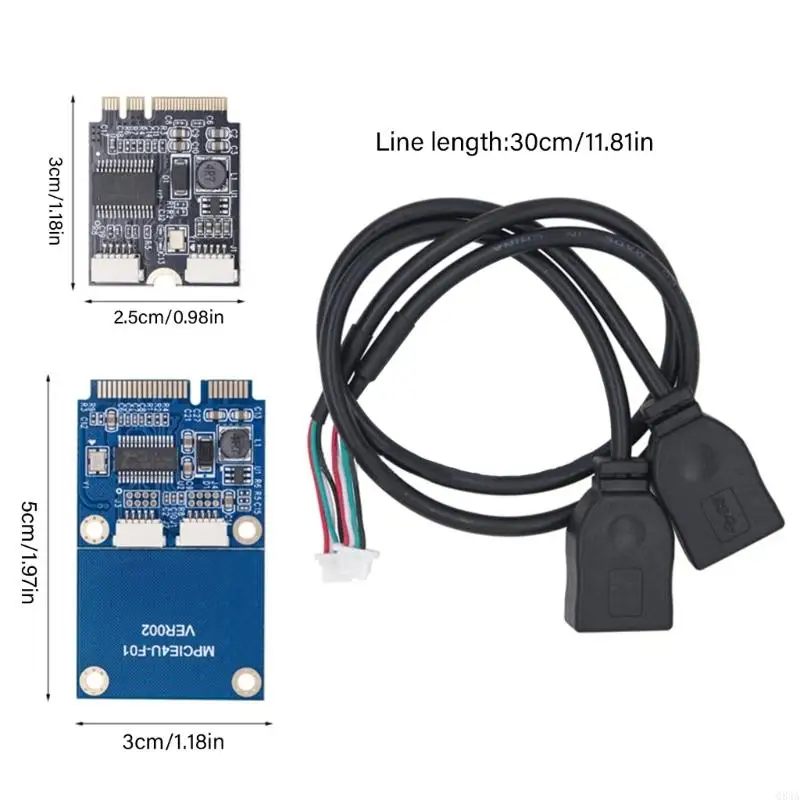 Q84A Высокая совместимость Mini PCIe To USB -интерфейсы кабель для компьютерных аксессуаров
