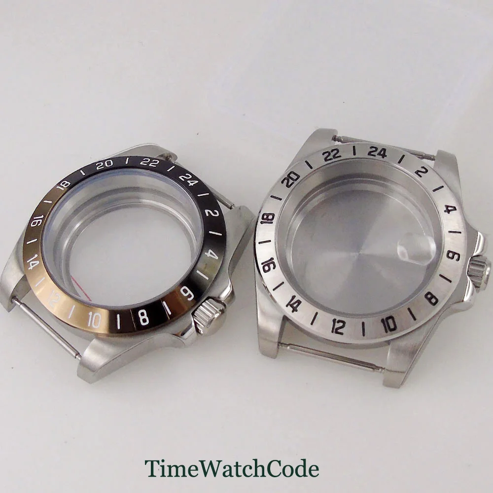 

39mm Sapphire Crystal Watch Case Accessories Fits NH35 NH36 ETA2824 2836 PT5000 ST2130 Miyota8215 DG2813 24 Hours Fixed Bezel