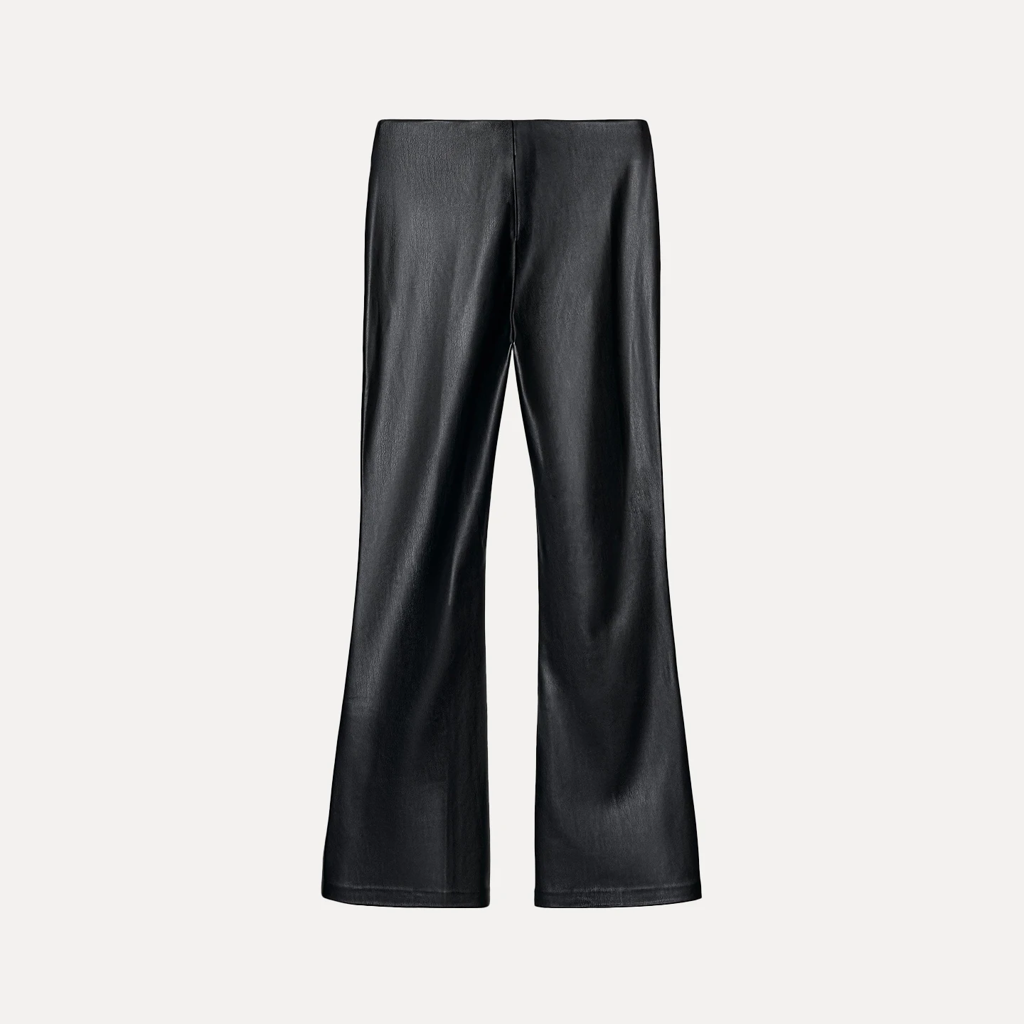 Z بنطلون نسائي Faion متوهج من الجلد ذو طبقة أساسية سروال Sli كاجوال l الخصر مادة أخرى