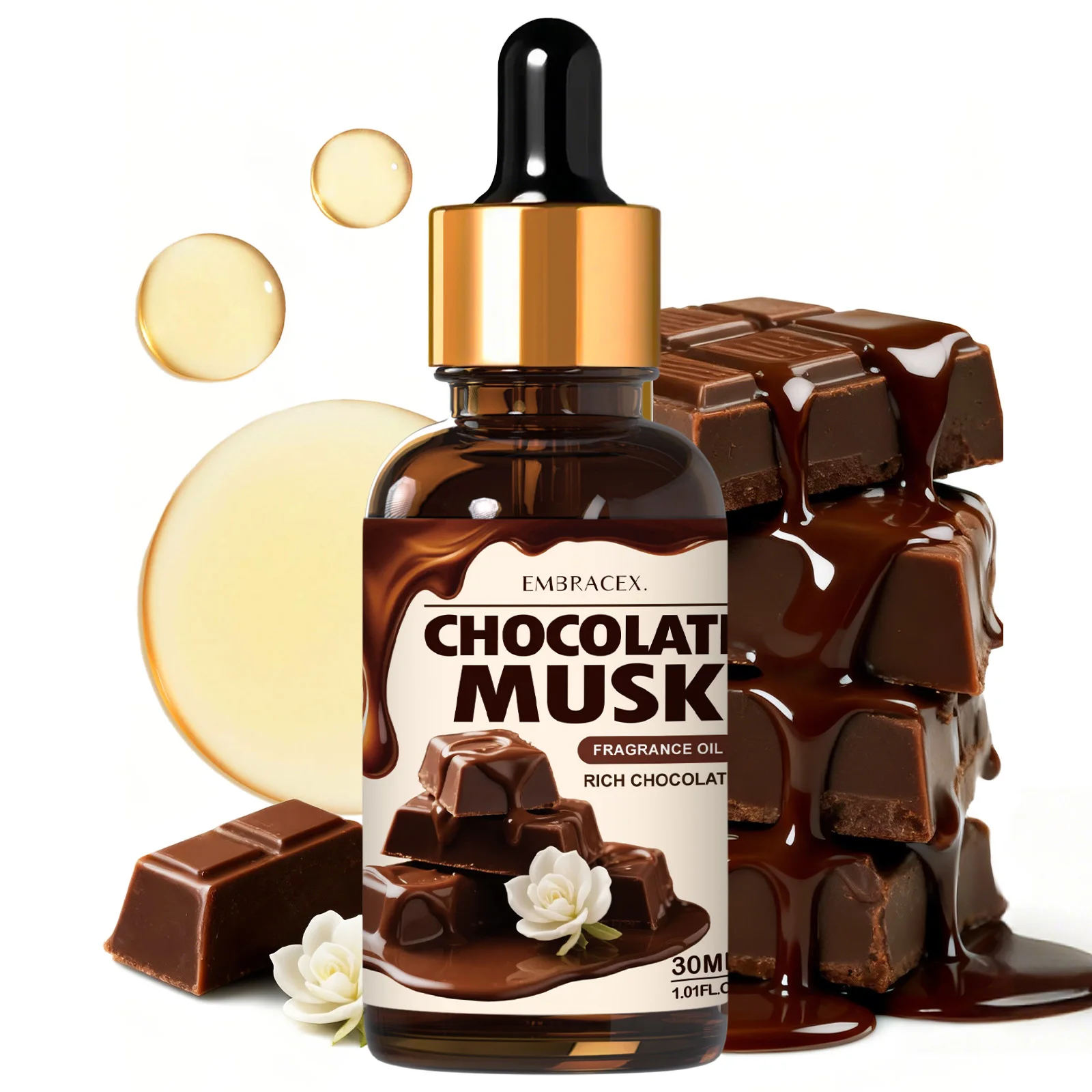 

30ml Chocolate Musk Essential Oil Massage Premium Grade Essential Oils For Hair Skin Care Gift Aromatherapy