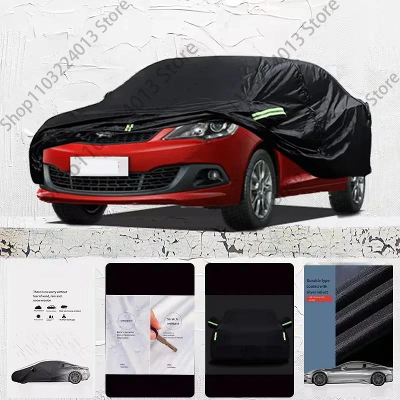 

For Chery Fulwin 2 Exterior Car Cover Outdoor Protection Full Car Covers Waterproof Sunshade Anti UV Snow Cover Car cover