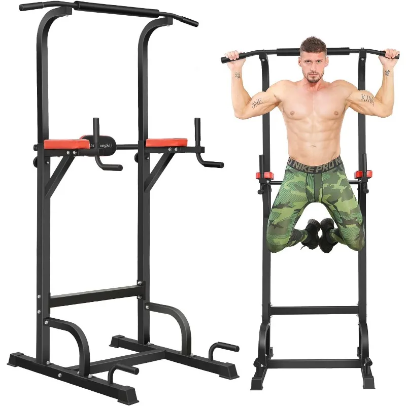 

Power Tower, BangTong&Li Pull Up Bar Dip Station/stand for Home Gym Strength Training Workout Equipment