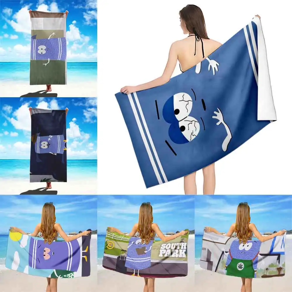 Towelie S-South-Park Beach Towel Microfiber Sand Free Quick Dry Soft Sandproof Pool Towels for Women Travel Gym Shower Camping