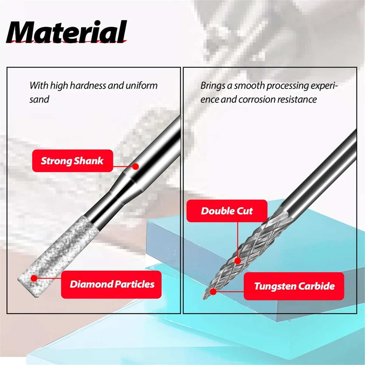 

A002 Мини-твердосплавные фрезы с хвостовиком 1/8 дюйма, набор алмазных фрез, 40 шт., шлифовальные насадки и набор для резьбы по камню, вращающиеся инструменты для шлифования