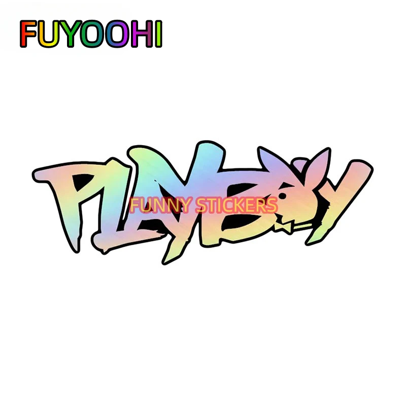 FUYOOHI Playboy Logo Decal Home Decor Car Sticker Vinyl Cover Table Desk Car Dress Up Waterproof