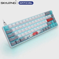 SKYLOONG Coral Sea Mechanical Keyboard Bluetooth Wireless Custom RGB GK61 GK84 GK96 Dual Mode Hot-swap Switch MAC Game Keyboards