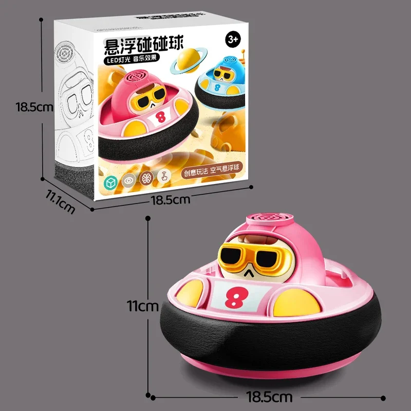 Elektrischer Fußball mit schwebendem Gefühl für Kinder, mit LED-Leuchten, Musik, USB wiederaufladbar, Indoor-Sportspielzeug, Geburtstagsgeschenk für Jungen und Mädchen