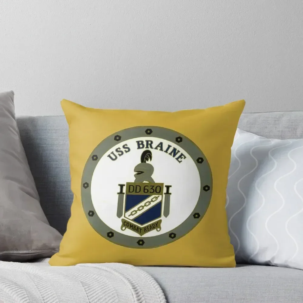 

USS BRAINE (DD-630) SHIP'S STORE Throw Pillow Pillow Covers Decorative Cushions For Decorative Sofa pillow pillowcase