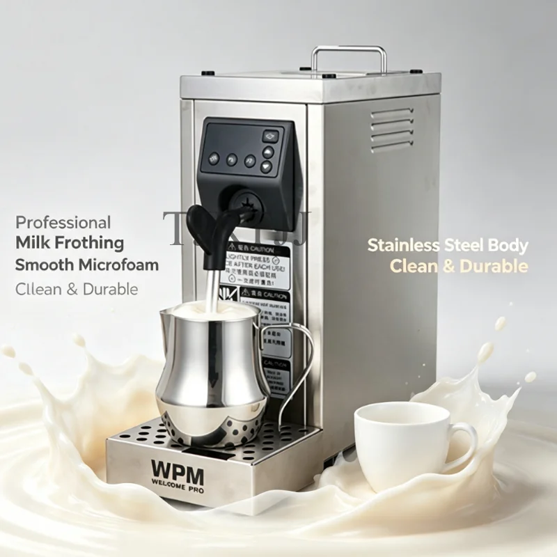 Steam Milk Frother Home Commercial Profession Pumped Steam Engine Tea Shop Beverage Heating Coffee Bubble 1450W