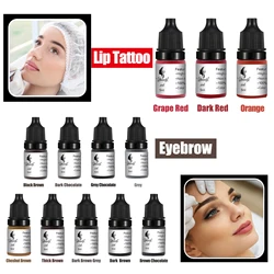 5ml Microblading Pigments Tattoo Ink Milkly Colors For Semi Permanent MakeUp Sets Tint Eyebrow Eyeliner Lips Beauty Nano Pigment