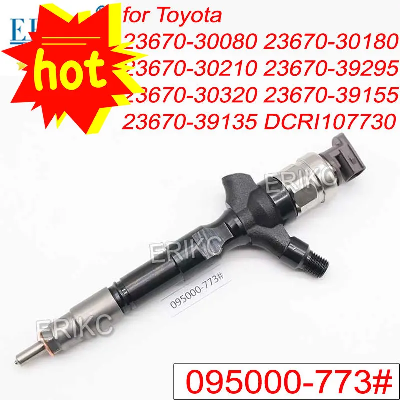 

НОВИНКА 095000 -7730 0950007731 Топливная форсунка Common Rail 23670-30180 для Toyota Landcruiser Daihatsu Delta 1KD-FTV 4 шт. 23670-39135