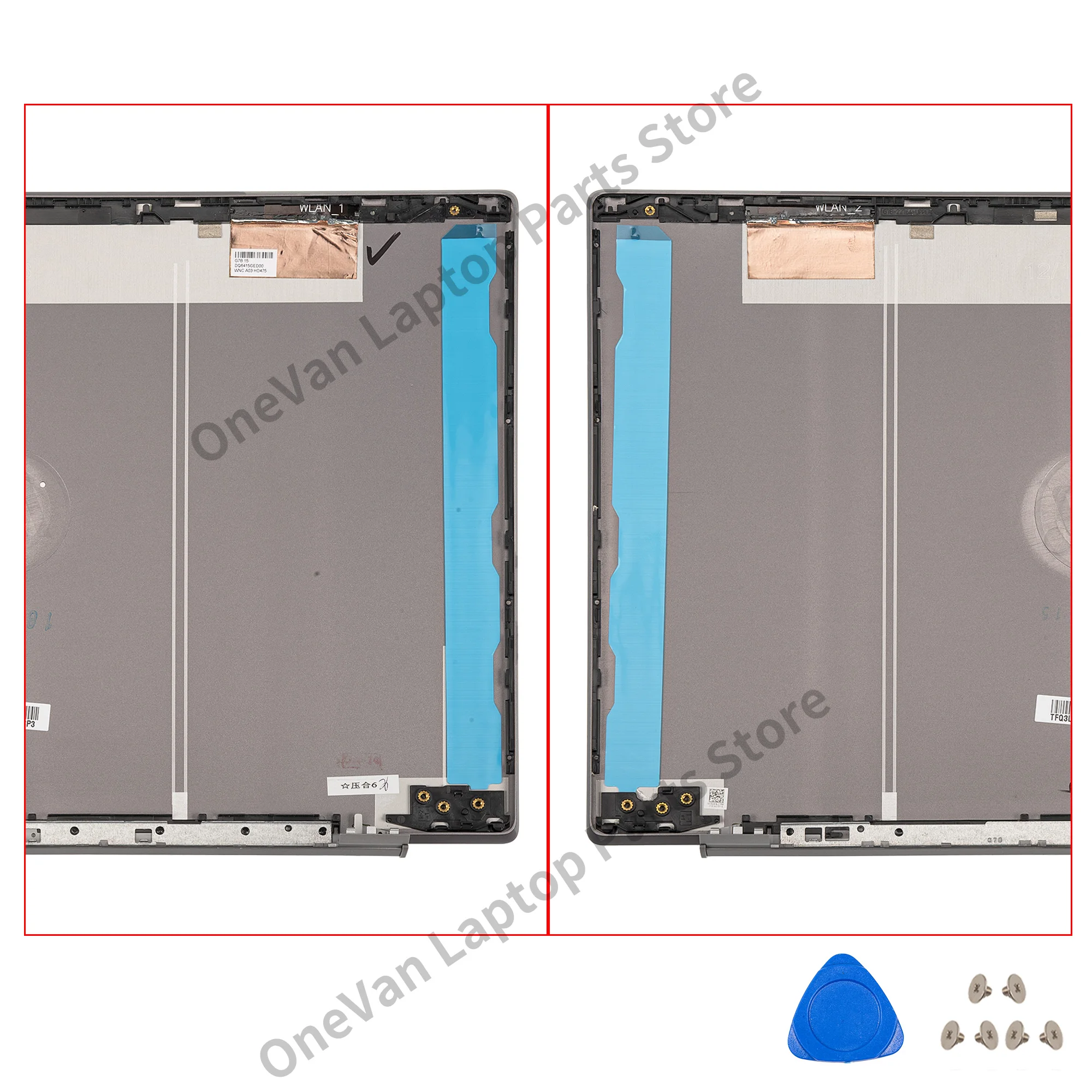 غطاء جديد ل جناح 15-CS 15-CW TPN-Q208 TPN-Q210 LCD الغطاء الخلفي مفصلات الحافة الأمامية الغطاء الخلفي الإسكان قذيفة 15.6"