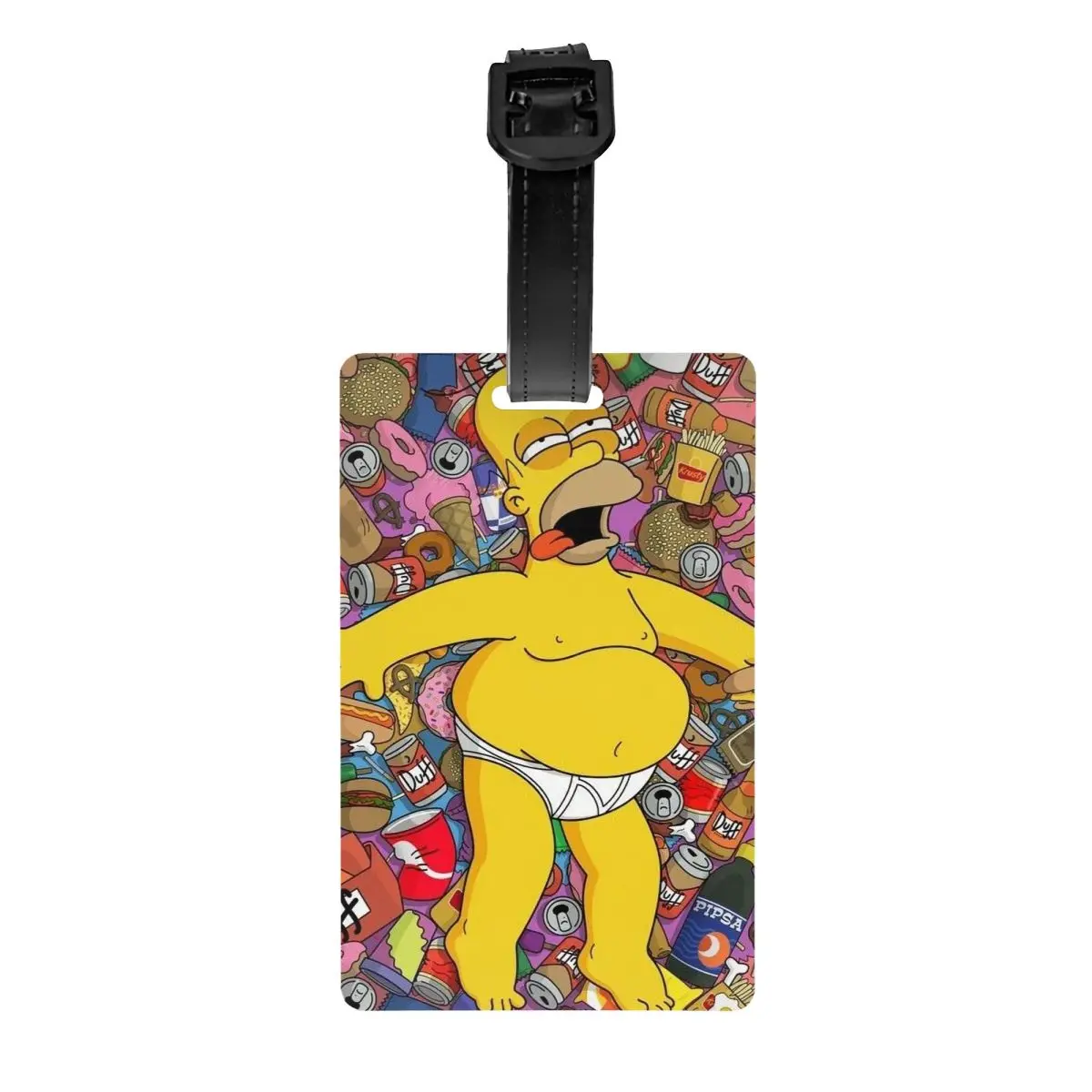 

Багажная бирка The Simpsons Bart на заказ для чемоданов, милые багажные бирки для телешоу, конфиденциальная обложка, имя, удостоверение личности