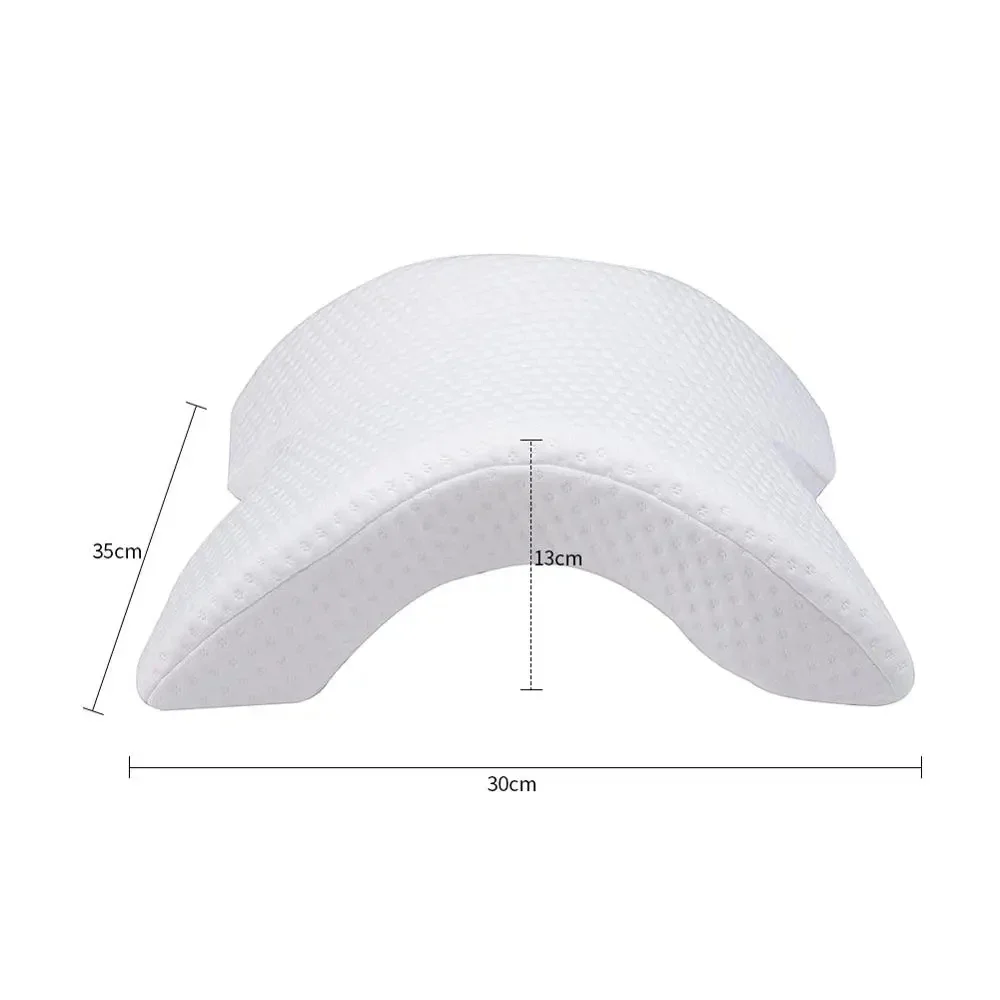 U-Shaped Curved Orthopedic Foam Hand Pillow Head Guard Cervical Spine Pillow Core Memory Cotton Pillow Clamping Leg Design