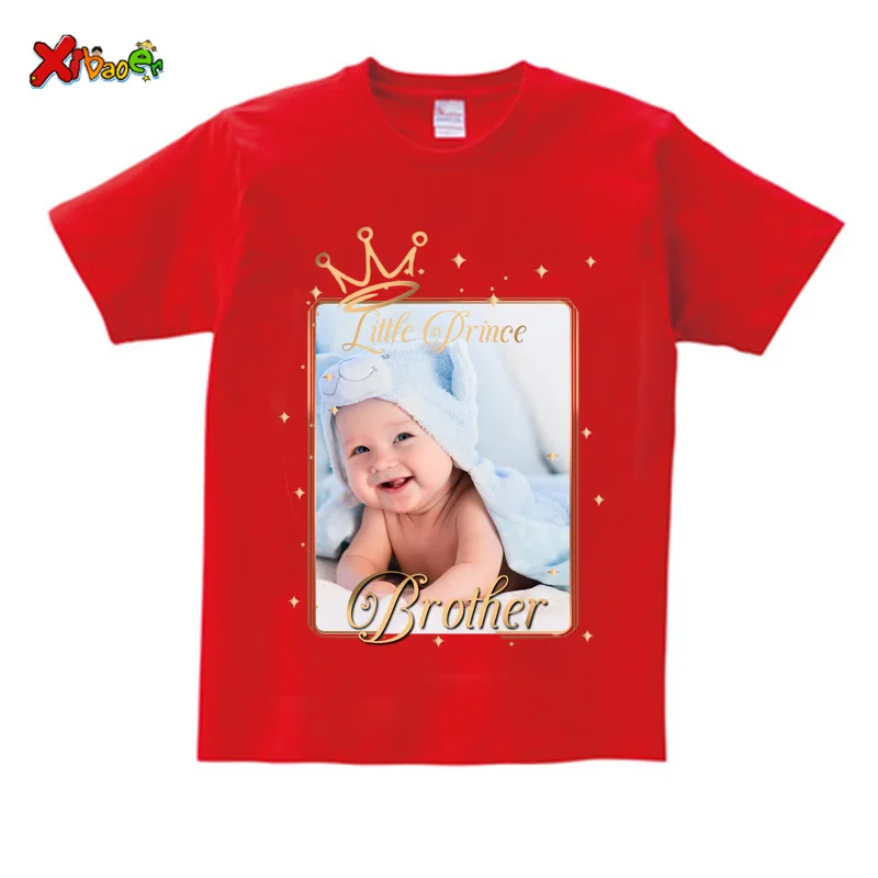 Personalized Shirts Birthday Photo Shirt Red Tshirts Boys Party Matching Shirts Christmas Party Outfits Mom Dad Matching Clothes