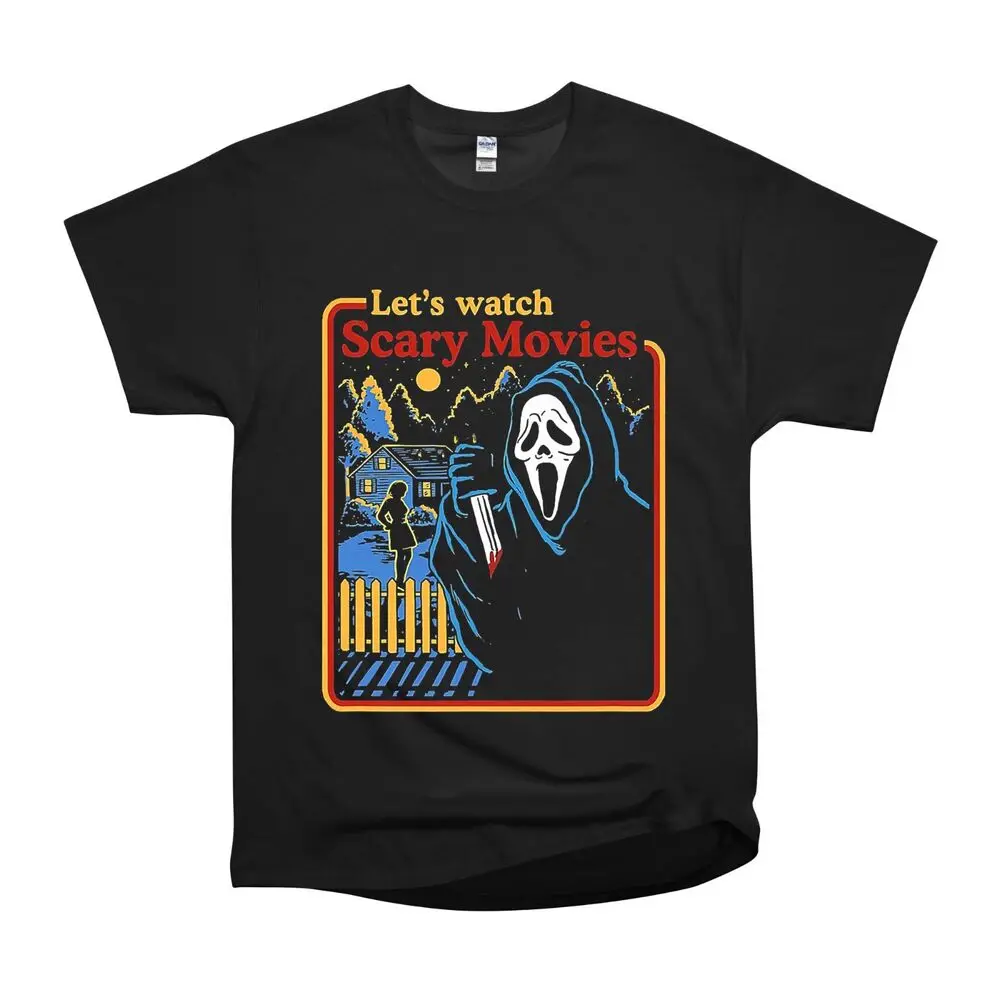 NWT Lets Watch Scary Movies Horror Time Unisex T-Shirt