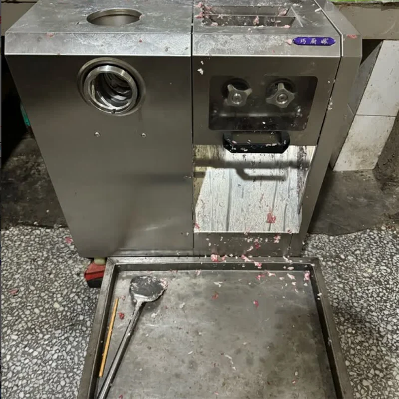 Commercial Restaurant Meat Slicer Machine Cutting Grinding Chopped Meat Machine / Mince / Cutter