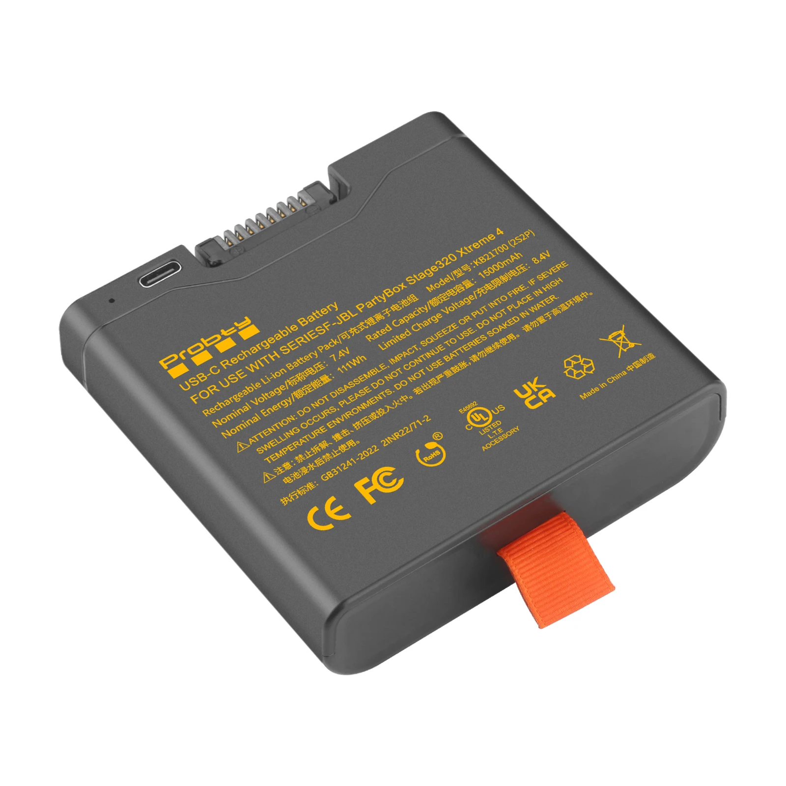 لبطارية JBL 400 بطارية احتياطية سهلة الاستبدال لمكبر الصوت المحمول JBL PartyBox Stage 320 وXtreme 4