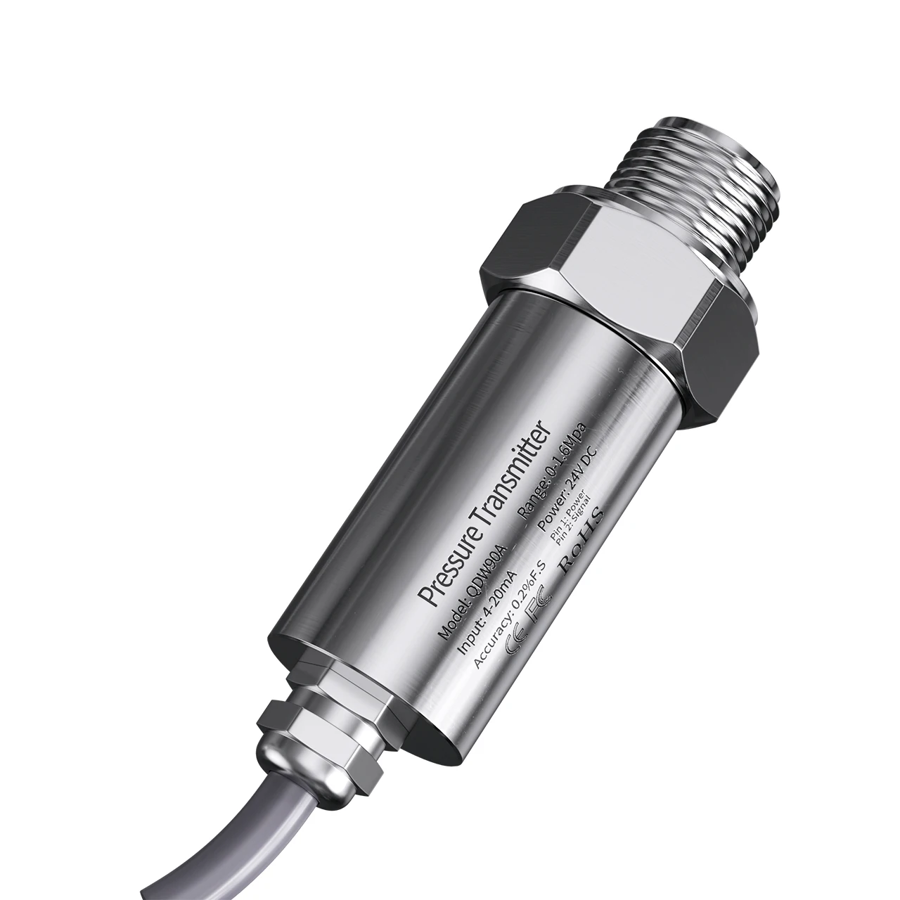 

Waterproof small pressure sensor 0-160 bar 0-250 bar 304 stainless steel water oil diesel pressure transmitter 4-20mAh 0-10v