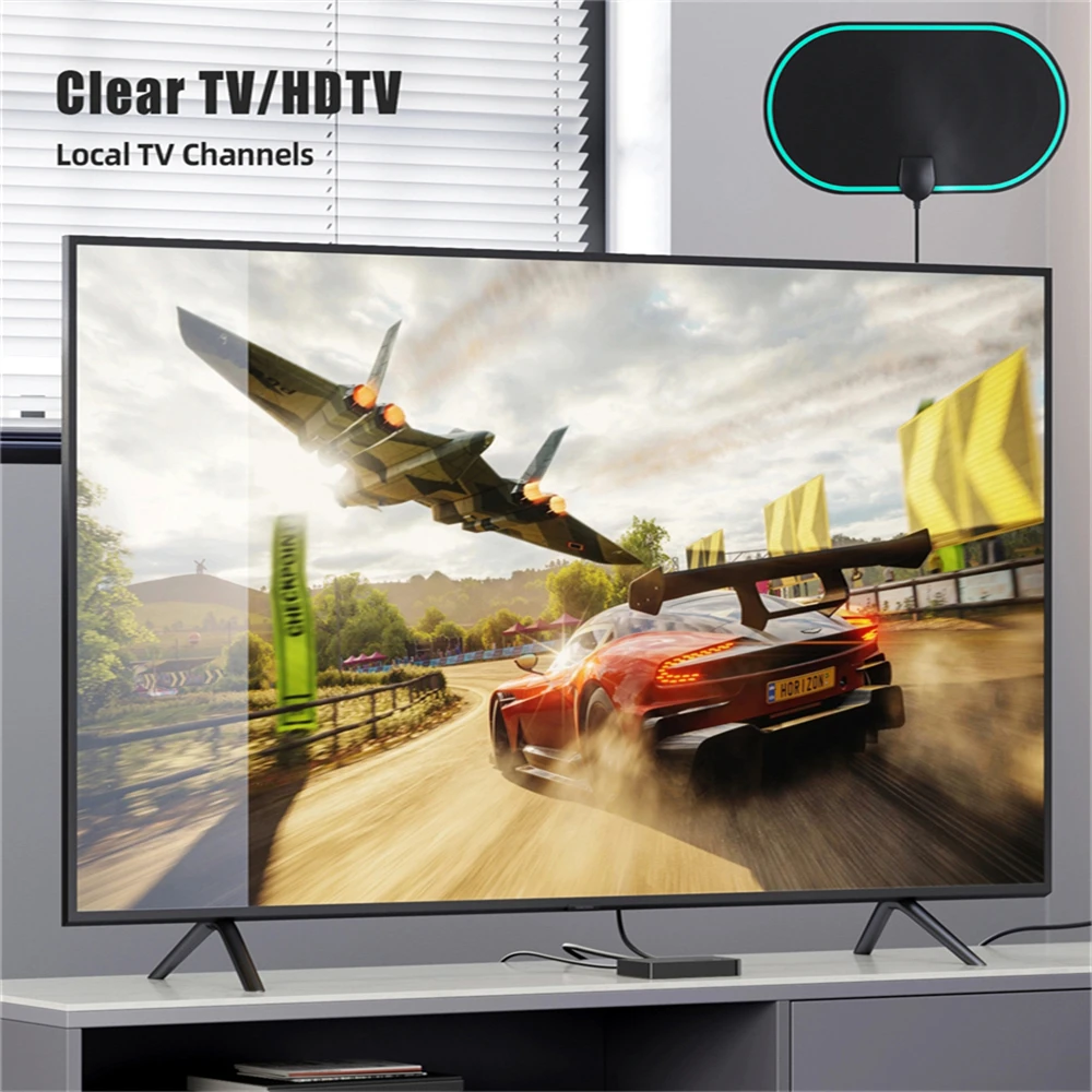 4k 1080p Indoor Fm Signal Booster 4G 5G Antenna Transmisor 28 Dbi Lte Antenna Digital HD TV Antenna Long Range for Smart TV