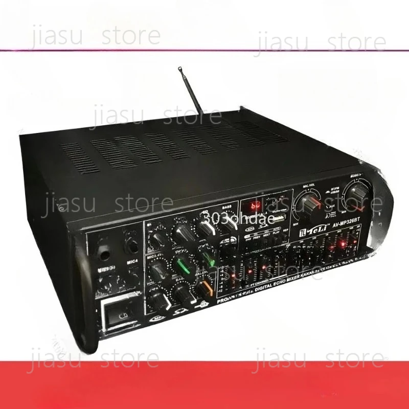 AV-MP326BT Bluetooth power amplifier, high power EQ equalizer 12V square dance FM outdoor power amplifier
