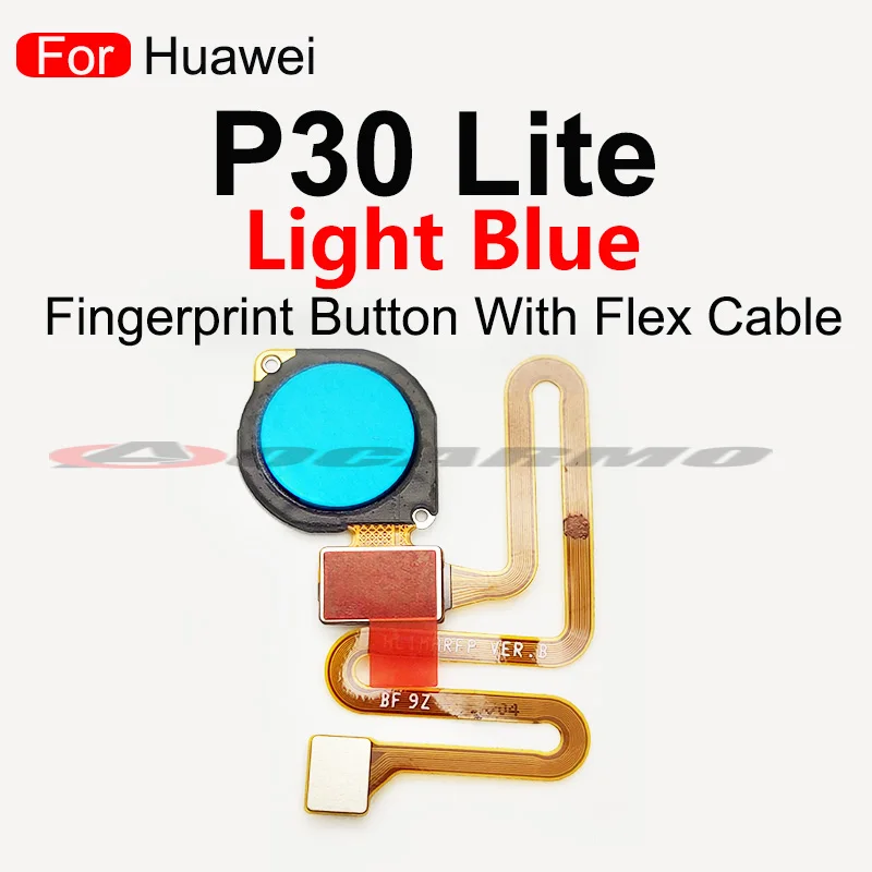 For Huawei P30 Lite Fingerprint Home Button Touch ID Sensor Flex Cable Replacement Repair Parts