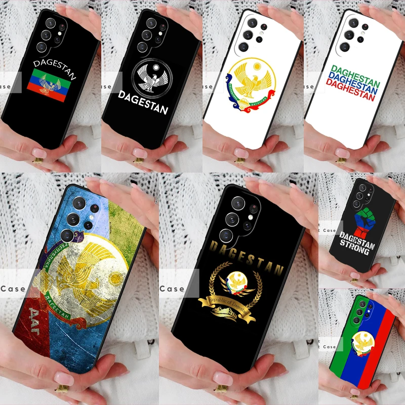 Dagestan Flag Coat Of Arms Phone Cover Case for Samsung Galaxy S26 Ultra S20 FE Note 10 S24 S23 S21 S25 Plus S22